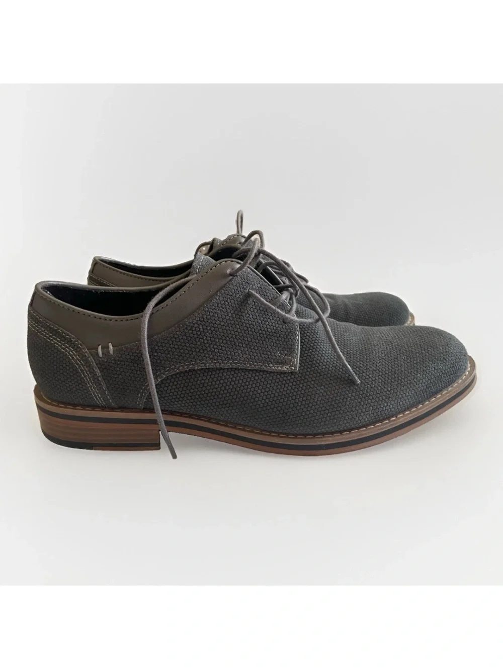 Joseph Abboud Cannon Gray Suede Lace Up Oxford Men’s 8.5 M
